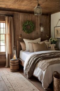 vintage bedroom styles in welcoming rustic farmhouse 2