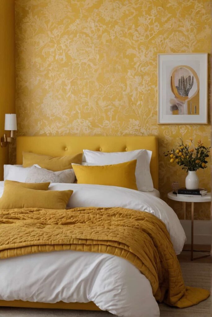 yellow bedroom ideas in beds backdrop first seen wall