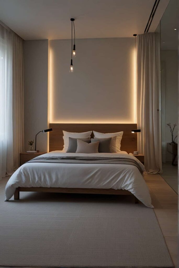 Minimalist Bedroom Ideas choose simple effective lighting minimalist style