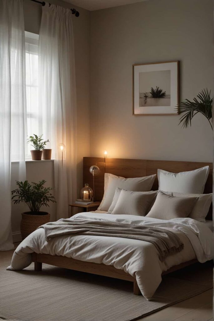Minimalist Bedroom Ideas minimal shades soft natural room glow 1