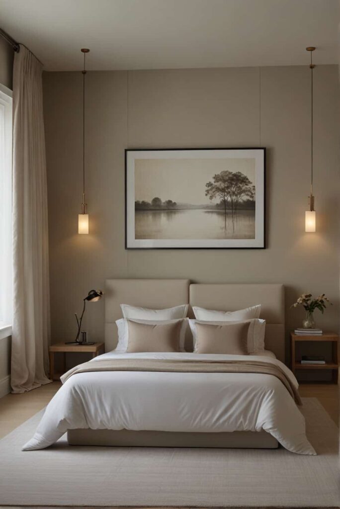 Minimalist Bedroom Ideas neutral tones enlarge peaceful backdrop clarity 1