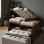 Minimalist Bedroom Ideas ottomans with storage maintain sleek appearance 1