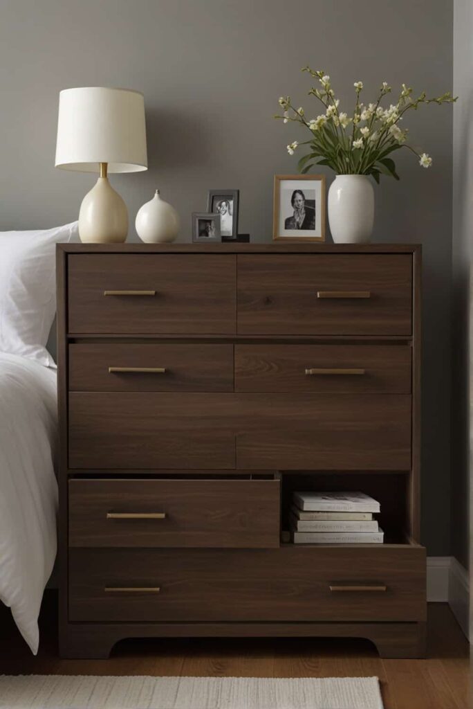 Minimalist Bedroom Ideas streamlined dresser nightstand minimalistic functional design 1