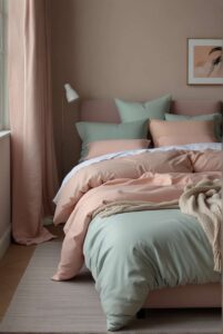 Minimalist Bedroom Ideas using pastels for restful visual space 3