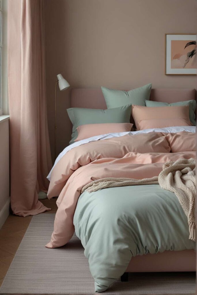 Minimalist Bedroom Ideas using pastels for restful visual space 3