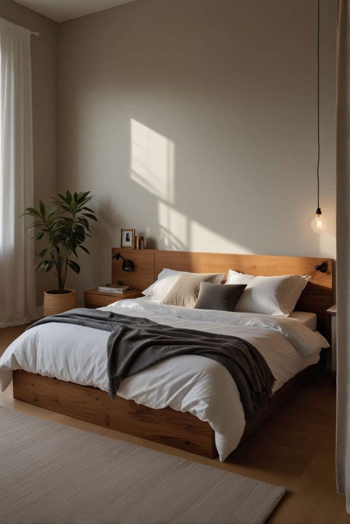 Minimalist Bedroom Ideas using sunlight to enhance serene bedroom ambiance 2