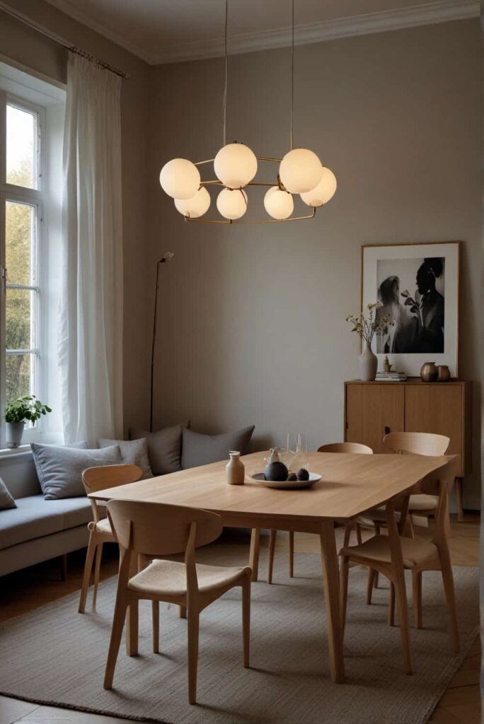 Scandinavian Dining Room Ideas floor lamps slender warmth intimate conversations 1