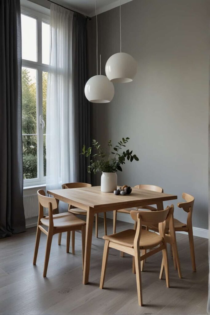 Scandinavian Dining Room Ideas minimal table clean lines simplicity harmony 1
