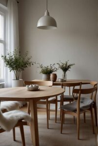 Scandinavian Dining Room Ideas natural textiles cotton linen wool warmth 1