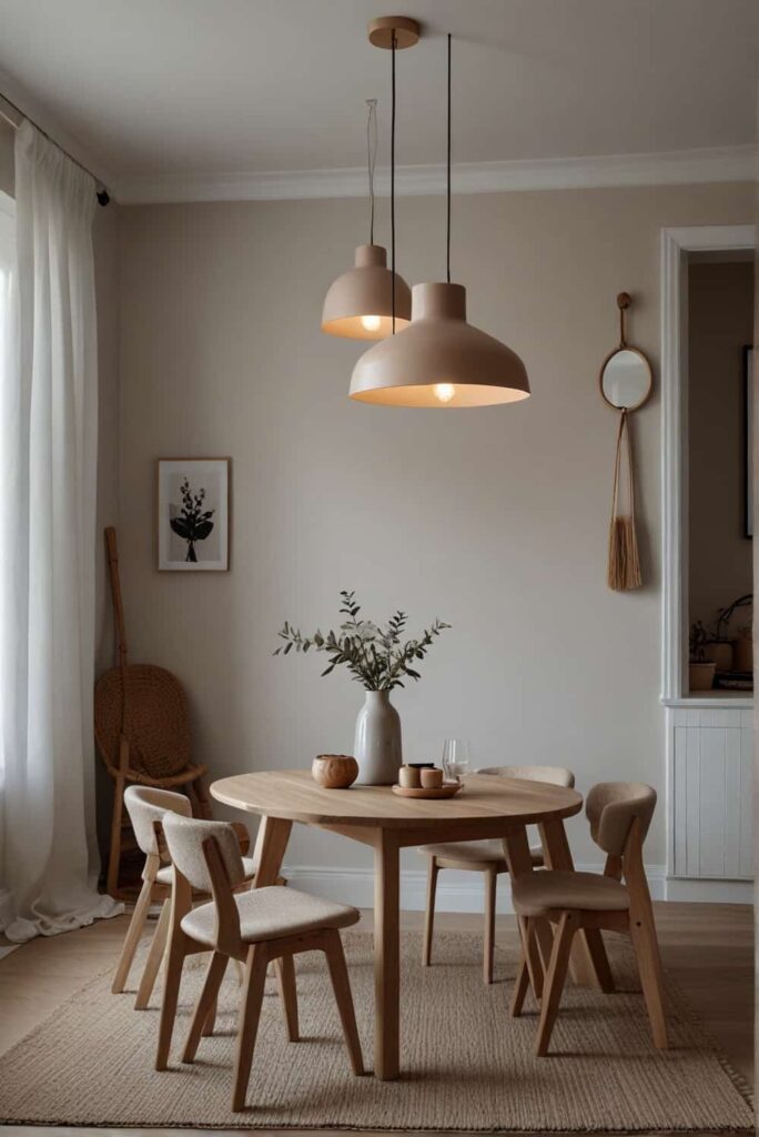 Scandinavian Dining Room Ideas pendant lights statement simplicity cozy glow 1