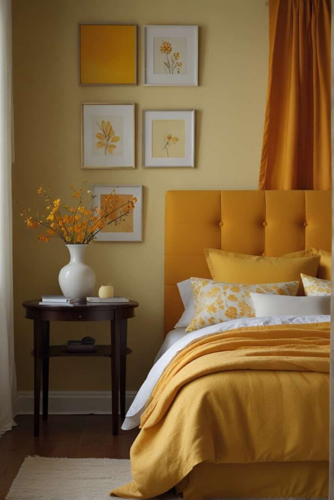 bedroom painting ideas yellows oranges energy sunshine 0