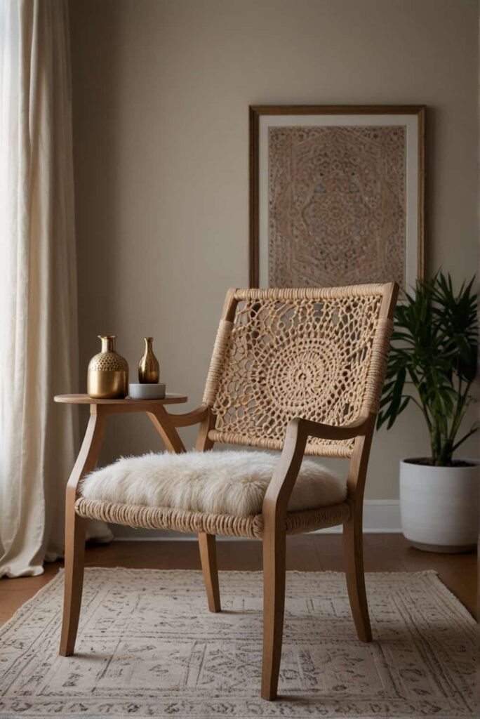 boho dining chair ideas on macram texture creativity comfort 1