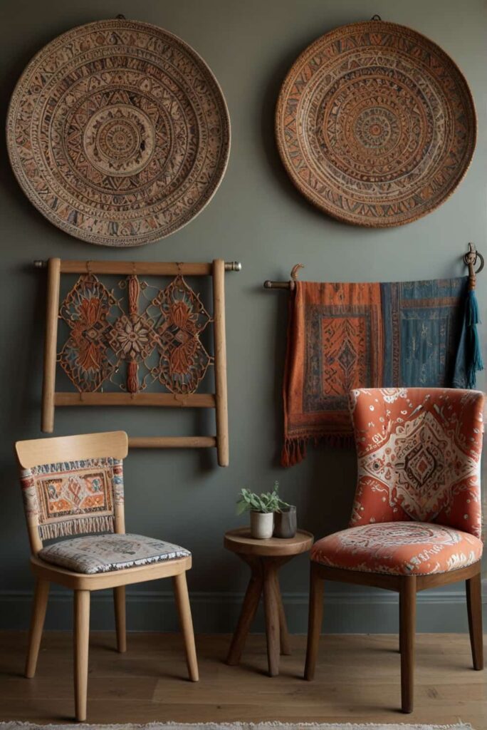 boho dining chair ideas through mismatched medley unique ensemble 2