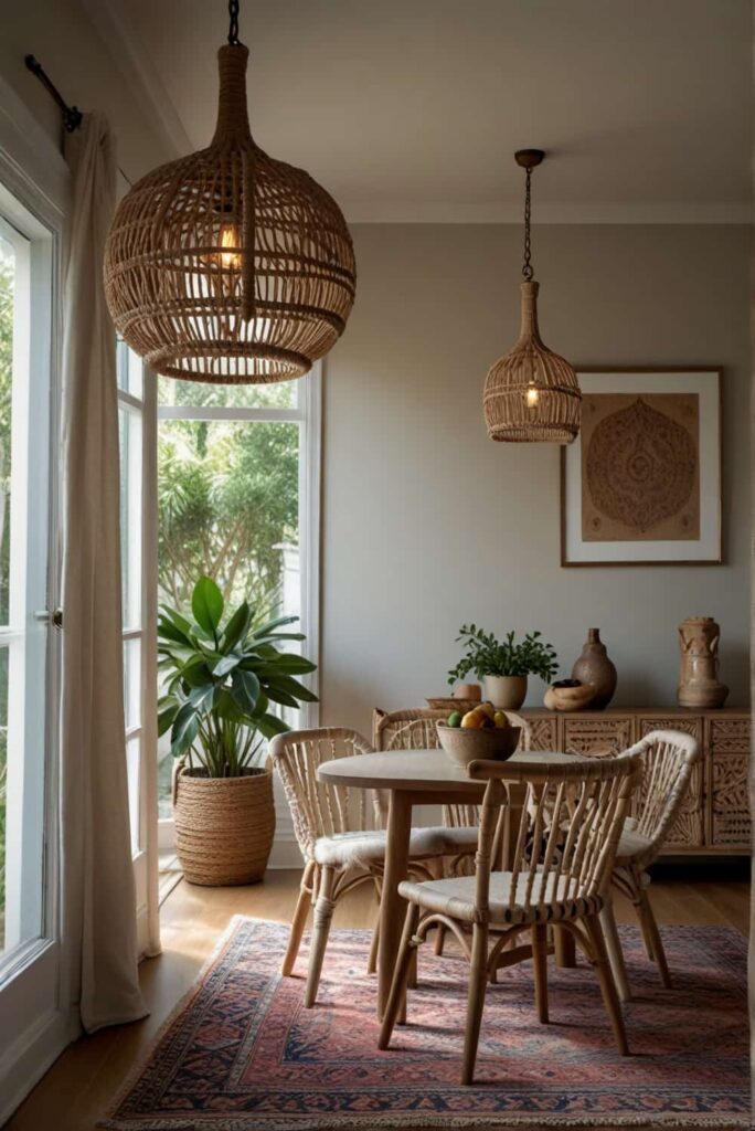 boho dining chair ideas with macram inviting artistic 0