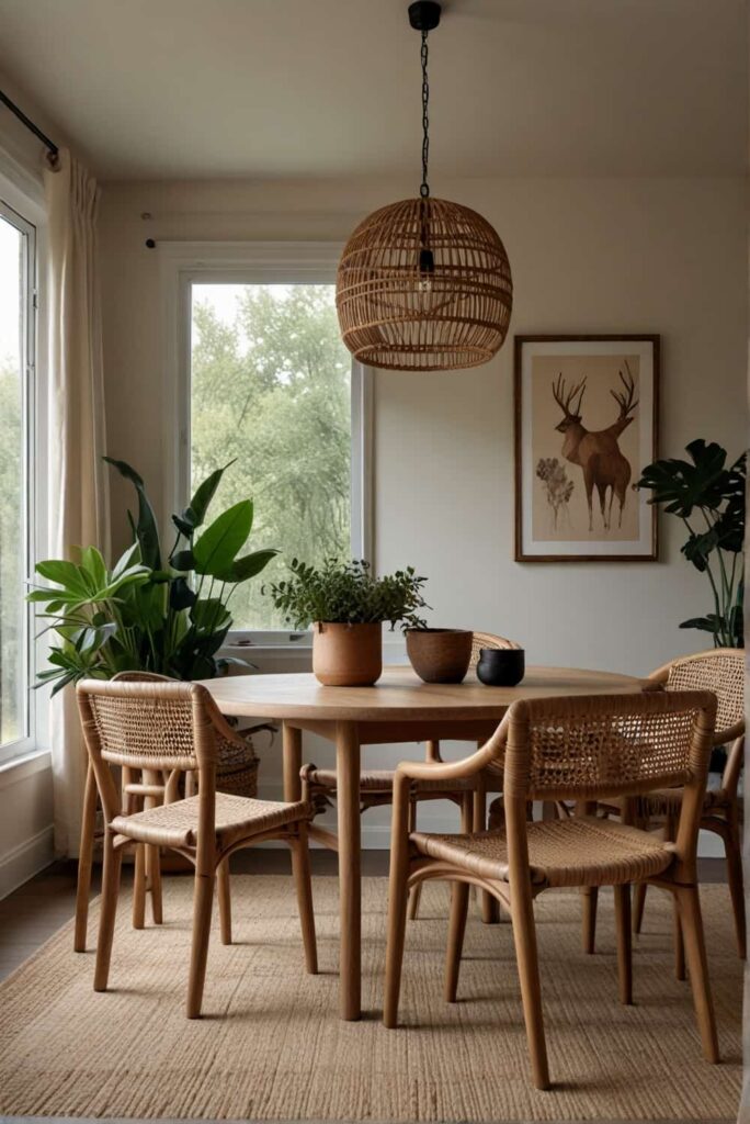 boho dining chair ideas with rattan blending nature nostalgia 1