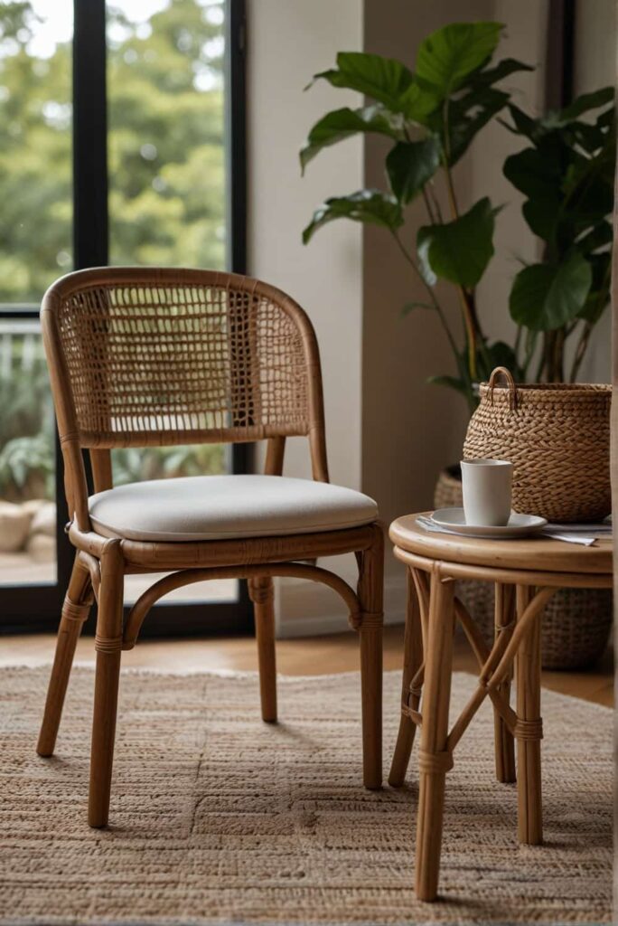 boho dining chair ideas with rattan blending nature nostalgia 2