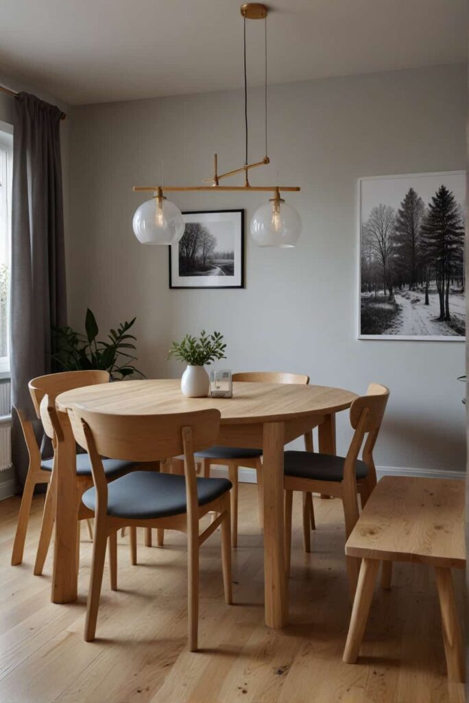 scandinavian dining room ideas wood table warm embrace 1