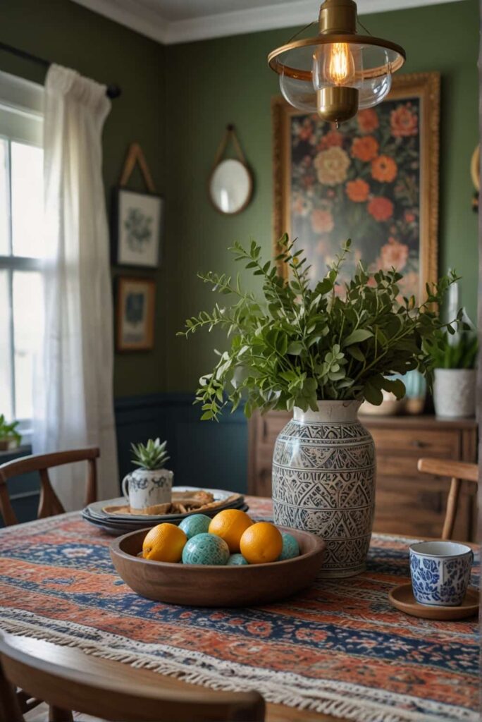 transform your dining room into a boho paradise with